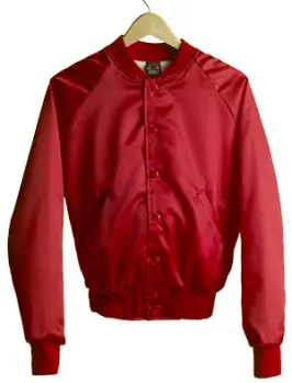 611 red satin jacket